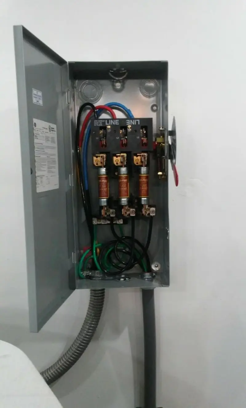 Three-phase disconnect switch installed for Electrical Wiring & Rewiring in Westwood